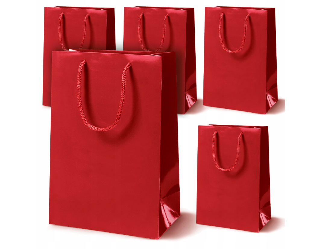 Laminierte Papiertüten Weihnachten 240x90x320 mm 190 g/m² Premium