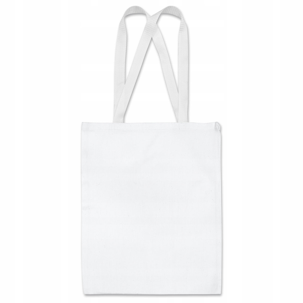 Baumwolltasche 38x42 cm weiß mit Gurtband-Henkeln