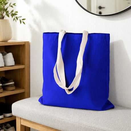 Baumwolltasche 380x420mm Kornblumenblau