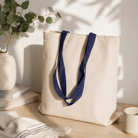 BAUMWOLLTASCHE 38x42 cm ECRU 265g – UNIVERSELLE & ÖKOLOGISCHE EINKAUFSTASCHE