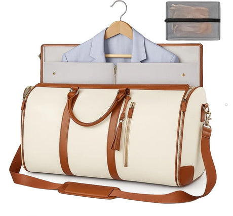 Leder-Reisetasche 2in1