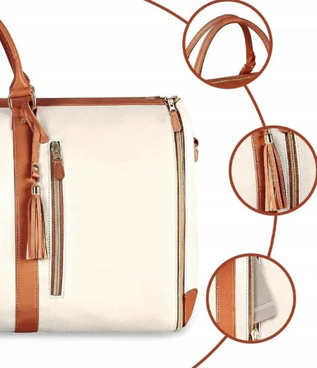 Leder-Reisetasche 2in1