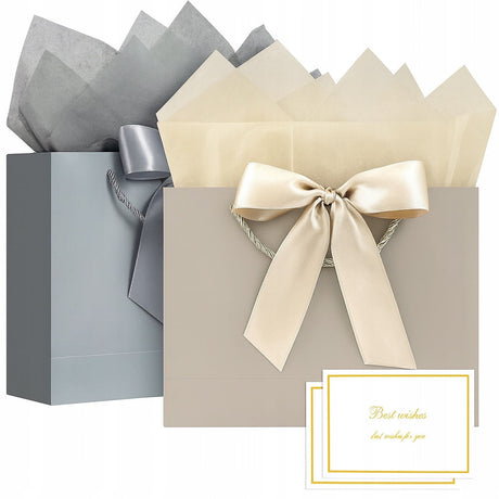 Geschenktüte mit Schleife 2tlg.