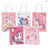Papiertüte mit gedrehtem Tragegriff 150 x 80 x 210 mm – Einhorn Rosa