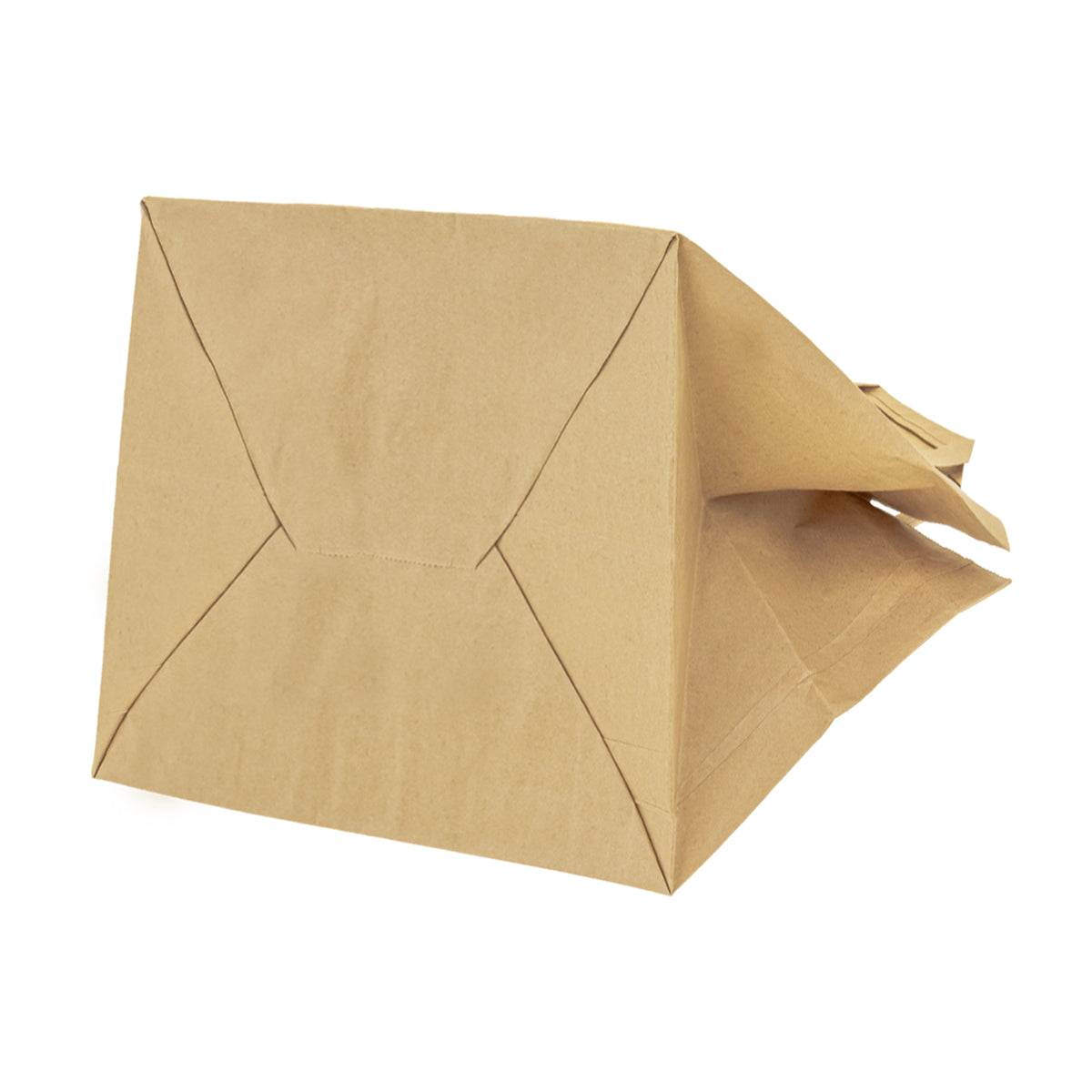 Papiertragetasche mit Flachhenkel 32+22x24,5 cm, 70 g/m², braun
