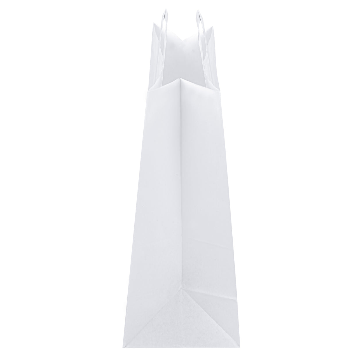 Papiertüte mit flachem Griff 320x160x390mm Weiß