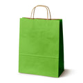 Papiertas met gedraaid handvat 240x100x320mm lichtgroen
