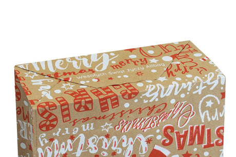 Weihnachtspapiertüte 240x100x320mm Frohe Weihnachten