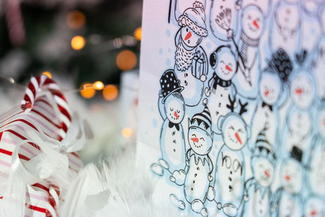 3xWeihnachtliche Papiertüte Weihnachtsmann/ Rentier/Schneemann SET