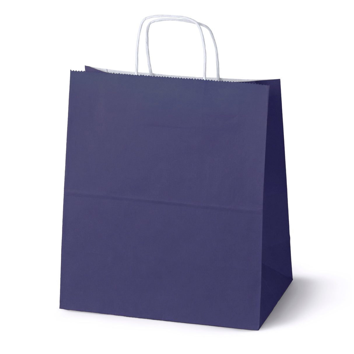 Papiertüte mit gedrehtem Griff 300x170x340mm Marineblau Weiß