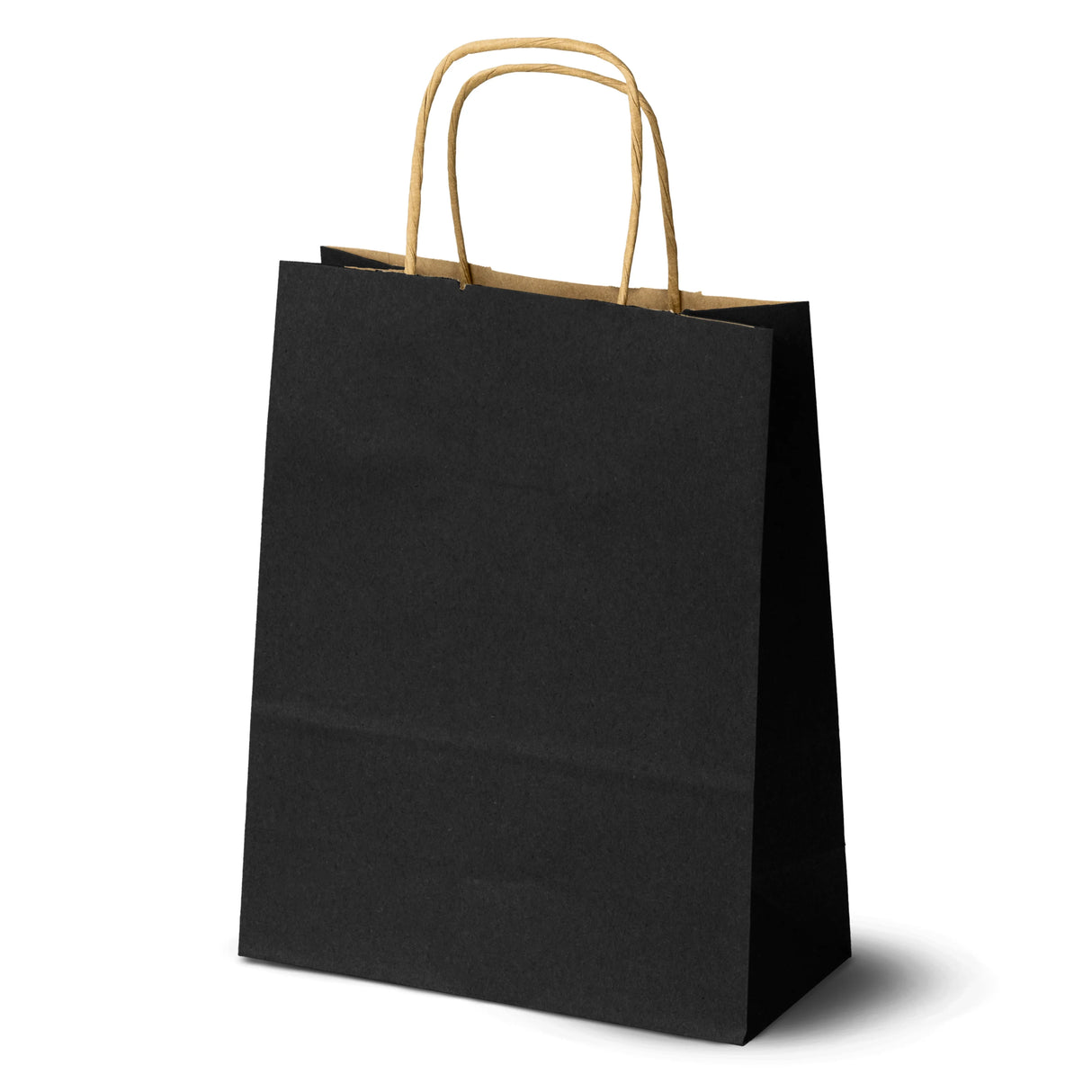 Sac en papier avec poignée torsadée 305x170x425mm Noir
