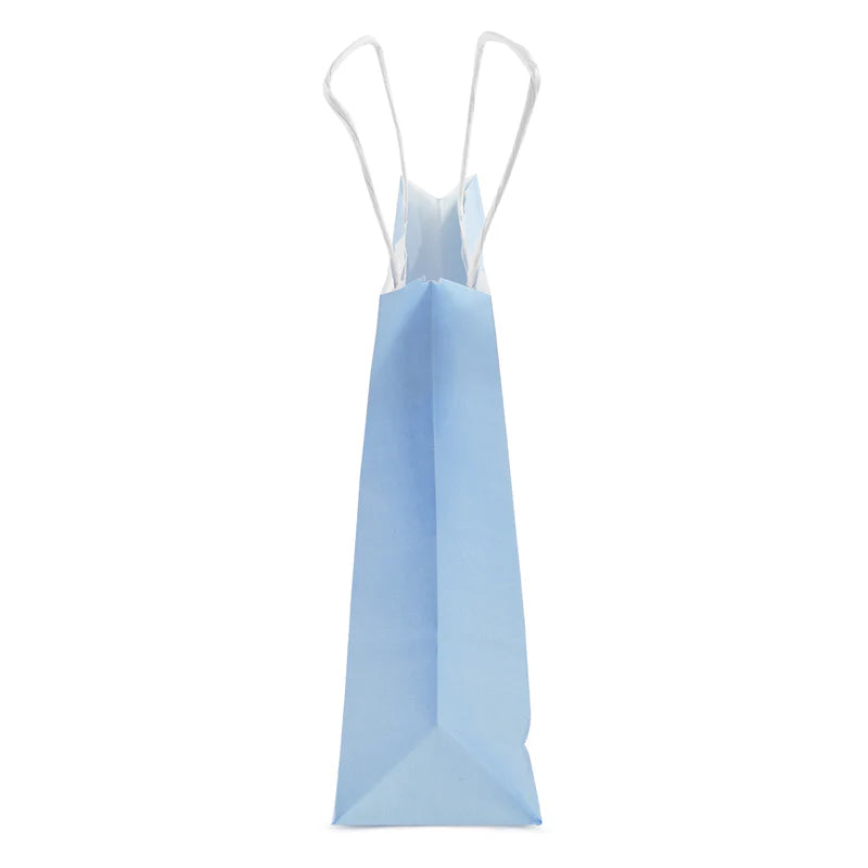 Papiertüte mit gedrehtem Griff 180x80x225mm Blau