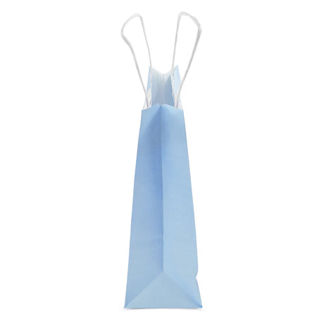 Papiertüte mit gedrehtem Griff 180x80x225mm Blau