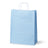 Papiertragetasche mit Kordelgriff 24+10x32 cm, 100 g/m², hellblau Weiß