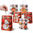 Torba papierowa świąteczna 150x80x210mm Merry Christmas Kratka 6szt.