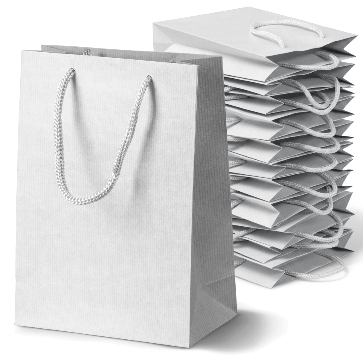 Papiertüte ECO Prestige 170x70x250mm Weiß