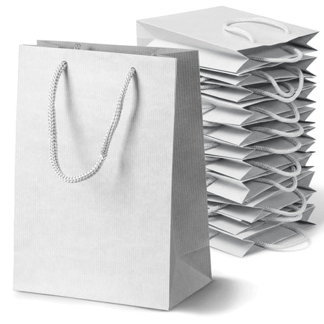 Papiertüte ECO Prestige 170x70x250mm Weiß