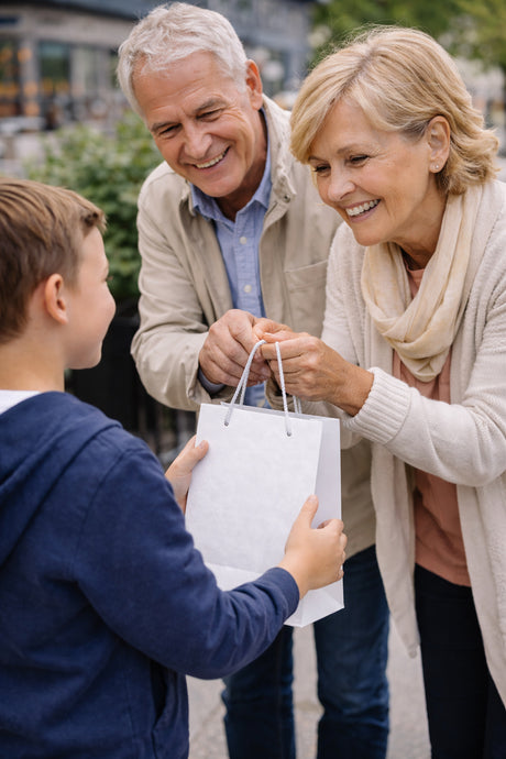 Papiertüte ECO Prestige 170x70x250mm Weiß