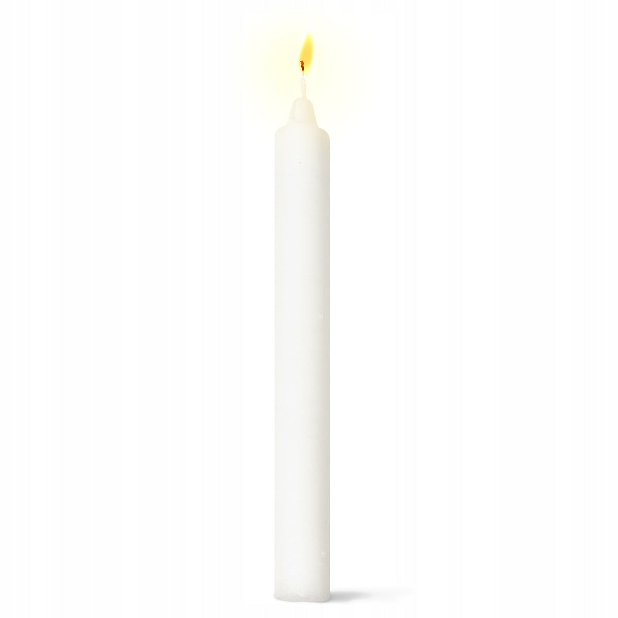 Traditionelle weiße Tischkerze, 30 Stück.