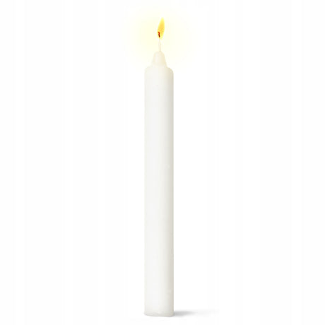 Traditionelle weiße Tischkerze, 30 Stück.