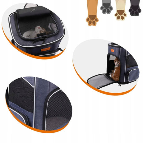Transportbox für Katzen und Hunde mit Napf