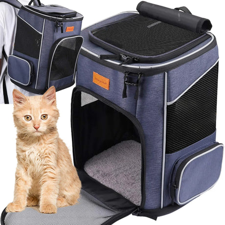 Transportbox für Katzen und Hunde mit Napf