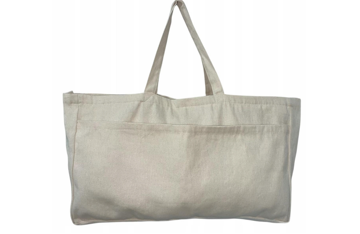 Baumwolltasche Ecru Frühling 600x120x120x370 mm