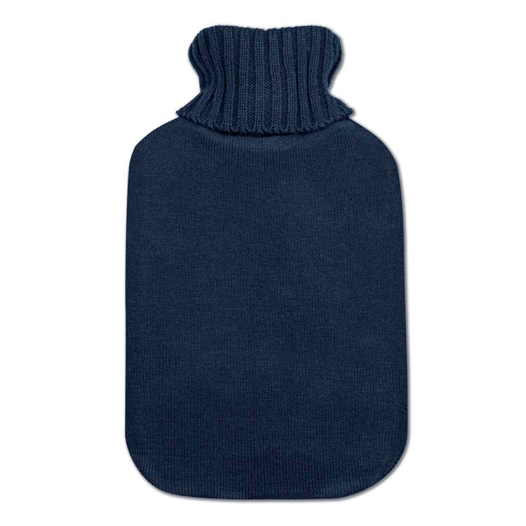 Wärmflasche 320x200mm marineblauer Pinguin im Schal