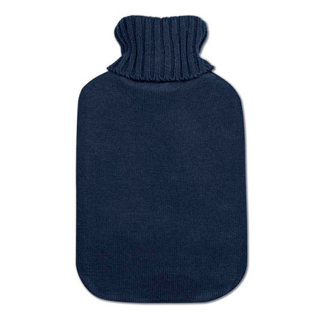 Wärmflasche 320x200mm marineblauer Pinguin im Schal