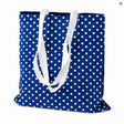 Baumwolltasche 36 x 42 cm, 145 g/m², weiß, mit Punkten
