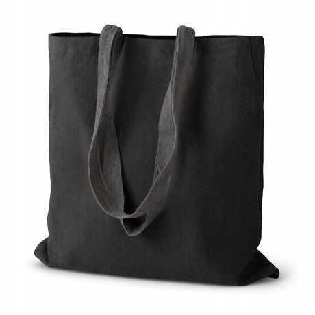 Baumwolltasche 380x420mm Schwarz Henkellänge: 70cm