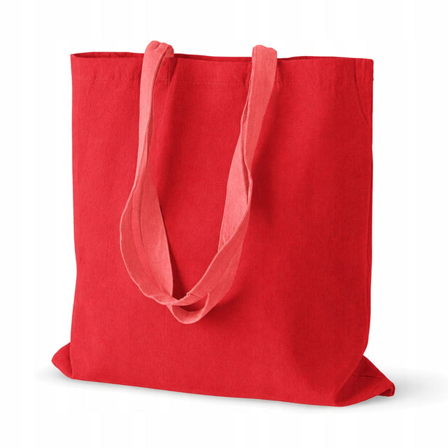 Torba Bawełniana 380x420mm Czerwona Uchwyt: 70cm
