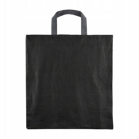 Baumwolltasche 380x420mm Schwarz Henkel: 35cm