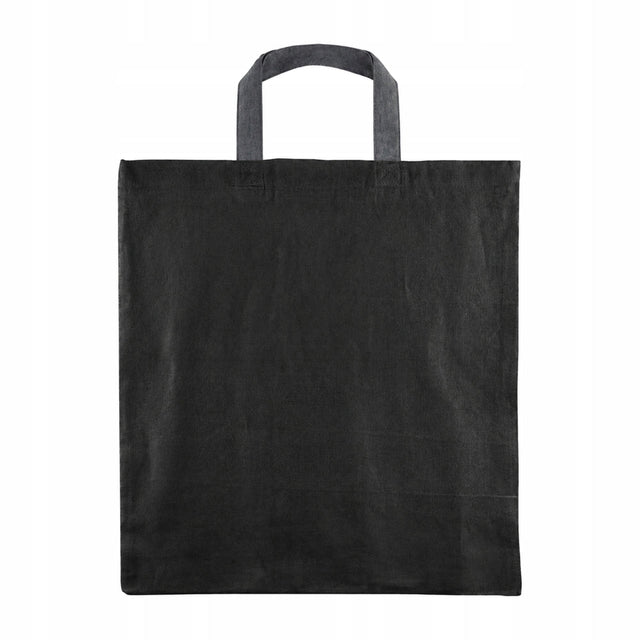 Torba Bawełniana 380x420mm Czarna Uchwyt: 35cm