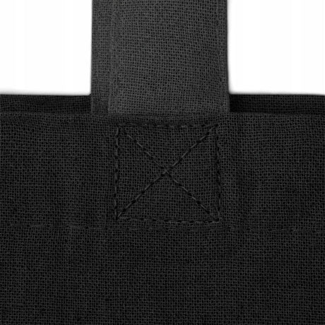 Baumwolltasche 380x420mm Schwarz Henkel: 35cm