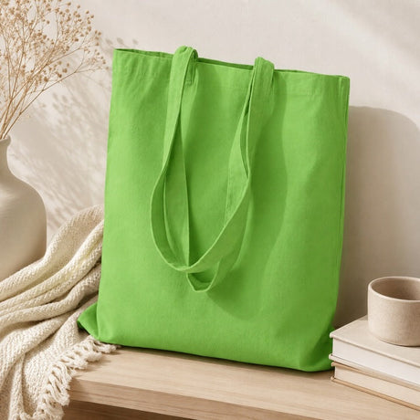 Baumwolltasche 380x420mm Grün Henkellänge: 70cm OUTLET