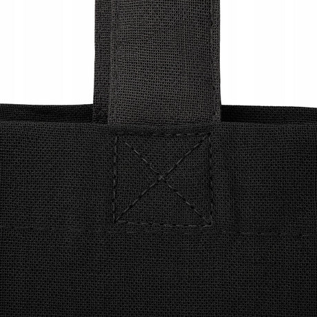 Baumwolltasche 380x80x420mm Schwarz, Henkellänge: 70cm