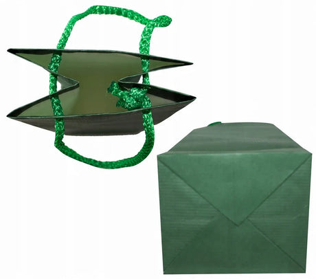 Papiertüte eco prestige Dunkelgrün 110x90x400mm
