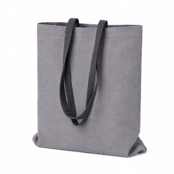 Stofftasche aus Jeans 380x420 mm Grau Henkel: 70 cm