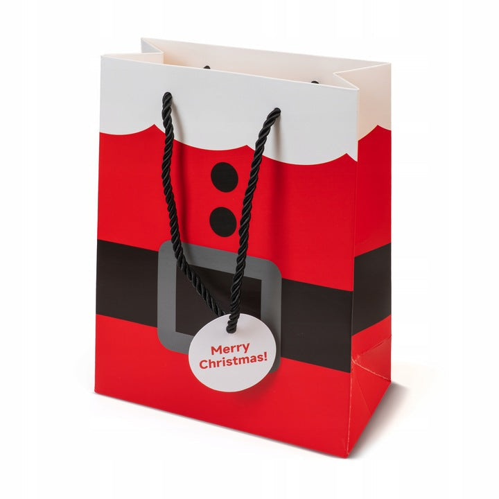 Papiertüte mit Weihnachtsmann-Motiv, 3 Stück