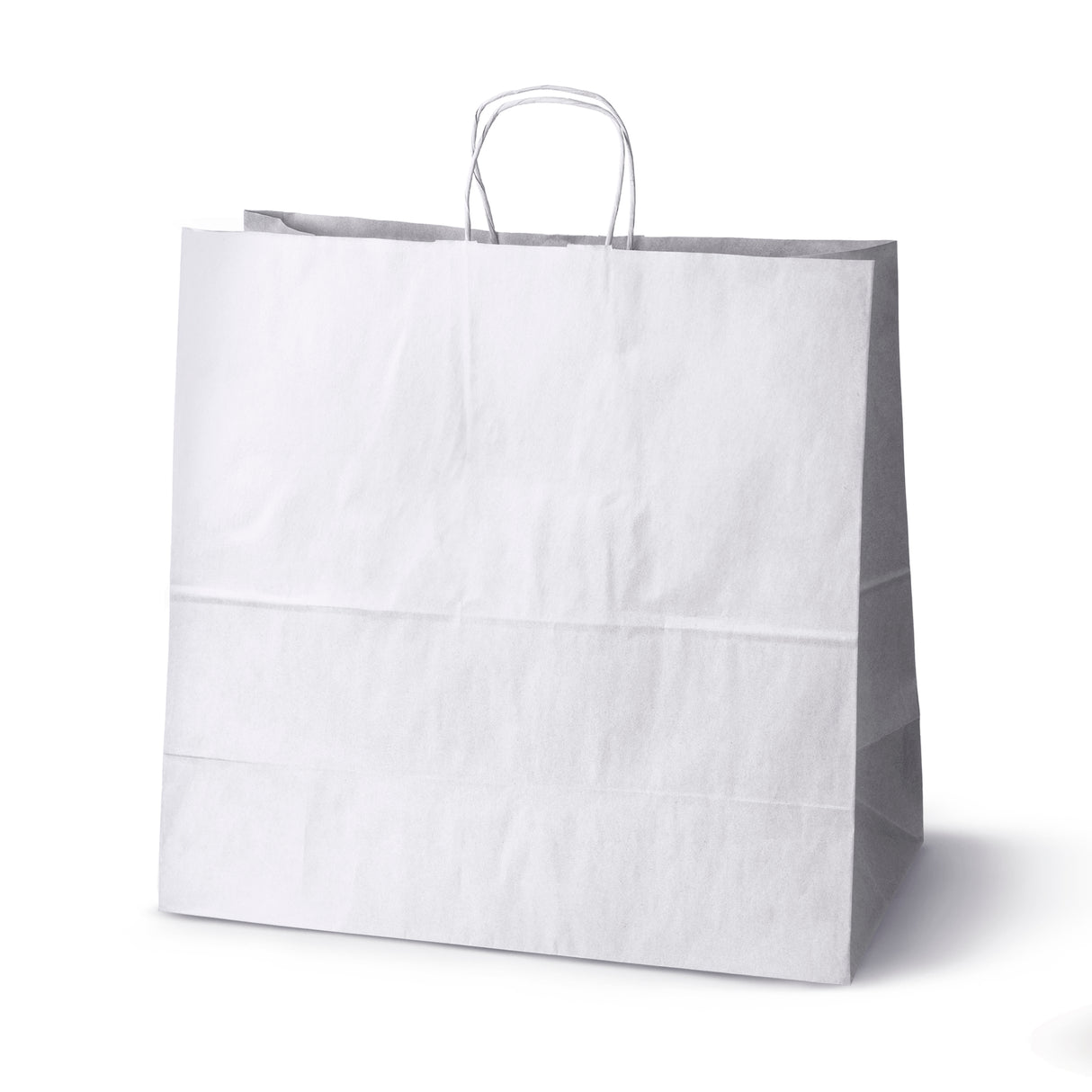 Papiertüte mit gedrehtem Griff 450x170x480mm Weiß