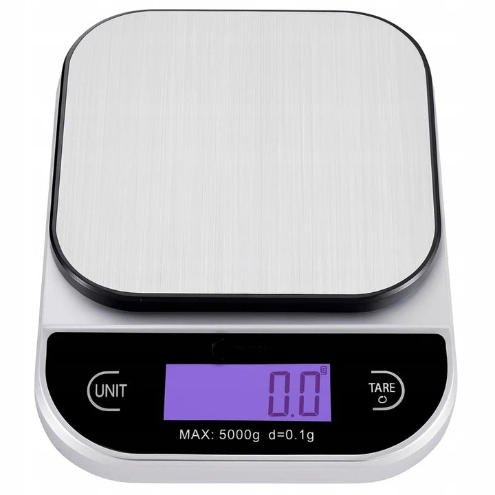 Digitale LCD Küchenwaage Silber