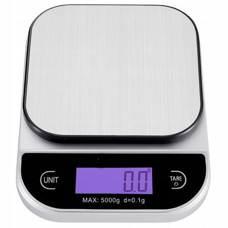 Digitale LCD Küchenwaage Silber