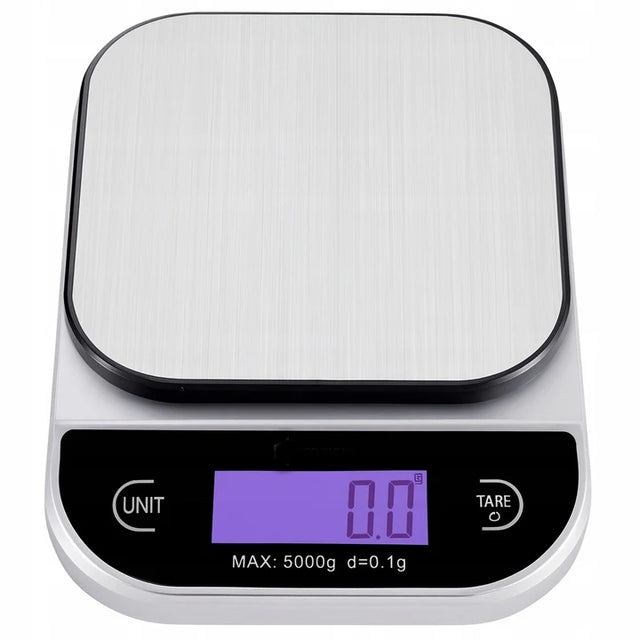 Digitale LCD Küchenwaage Silber