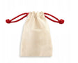Baumwollsack Ecru Roten Schnur 25x40cm 145g