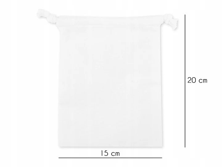 Baumwollsack Weiß 15x20cm 280g