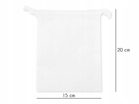 Baumwollsack Weiß 15x20cm 280g