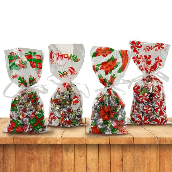 Set di sacchetti natalizi in cellophane da 40 modelli MIX – AllBags