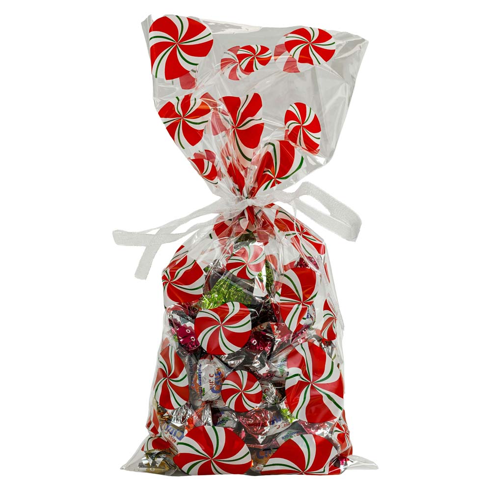 Weihnachts-Cellophanbeutel LOLLIPOPS 125x275mm 10 St.