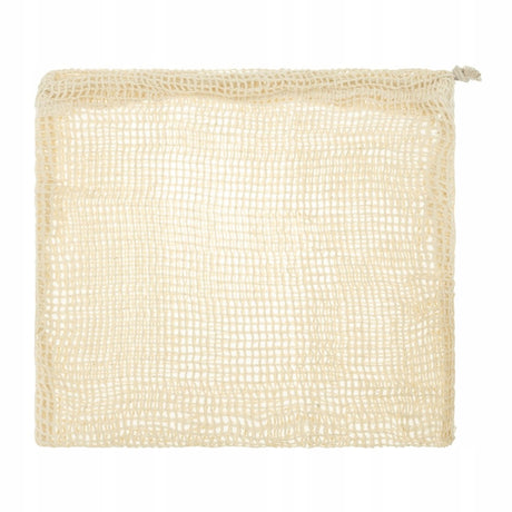 Baumwollnetzbeutel 15x18 cm Ecru